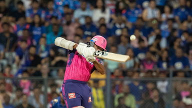 94m Monster: Jaiswal pulls one into the stands off Archer
