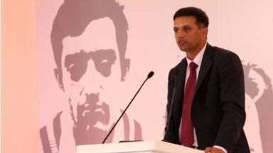 Rahul Dravid delivers the 2015-16 MAK Pataudi Memorial Lecture