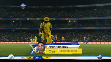 M05: DC vs CSK – Ambati Rayudu Wicket