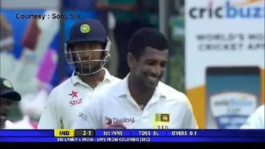 SL vs India, 3rd Test : Ind 1st Innings - KL Rahul Wicket