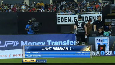 IND vs NZ 2021, 3RD T20I : Jimmy Neesham Wicket