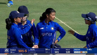 Senior Womens One Day Trophy 2023-24 SF2: Uttarakhand vs Maharashtra: Fall of Wickets