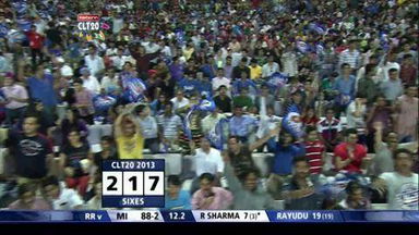 M23: RR vs MI –  Rohit Sharma Six
