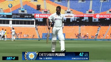 IND vs  AUS 2023, 4th Test: Cheteshwar Pujara Wicket