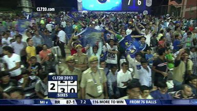 M23: RR vs MI –  Sanju Samson Six