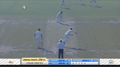 Akash Vasisht's solid 87 (111) against Punjab