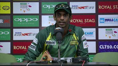 CLT20 2014 Q1: NK vs SE  –   Press Conference – Jehan Mubarak