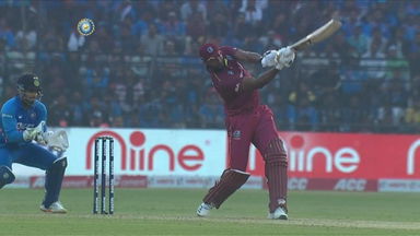IND vs WI 2019, 3rd ODI: Kieron Pollard Six