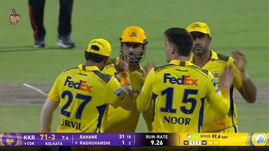 IPL 2025 M57: KKR vs CSK - Fall of Wickets