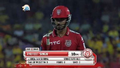 M24: CSK vs KXIP – Anureet Singh Wicket