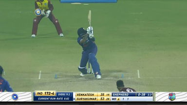 IND vs WI 2022, 3RD T20I: Suryakumar Yadav Six