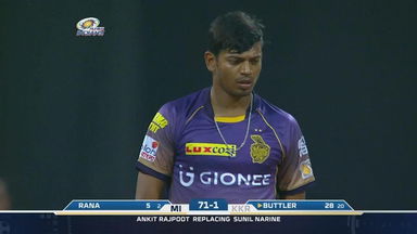 M7: MI vs KKR  – Ankit Rajpoot's spirited 3-wicket haul