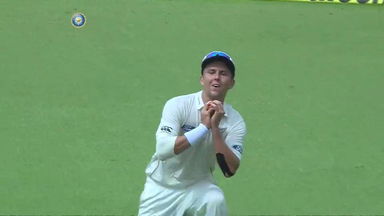 India VS NZ 2016, 2nd Test day 3 - Ajinkya Rahane Wicket