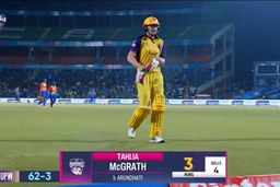 M15 - DC vs UPW: Tahlia McGrath Wicket
