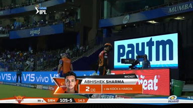 M51: MI vs SRH – Abhishek Sharma Wicket