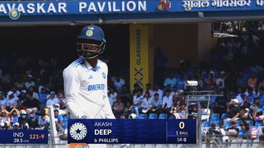 IND vs NZ 2024, 3rd Test: Akash Deep Wicket