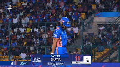 Wicket: Match 13, Delhi Capitals vs Mumbai Indians, WPL 2025: Yastika Bhatia Wicket