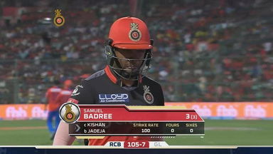 M31: RCB vs GL – Samuel Badree Wicket