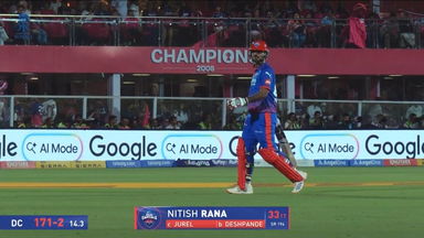 IPL 2026 M43: RR vs DC - Nitish Rana Wicket