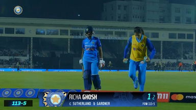 IND-W vs AUS-W 2022, 3RD T20I: Richa Ghosh Wicket