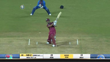 IND vs WI 2019, 2nd T20I: Lendl Simmons Six