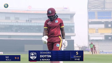 IND-W vs WI-W 2024, 3rd ODI: Deandra Dottin Wicket