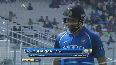 IND vs AUS 2017, 2nd ODI: Rohit Sharma Wicket