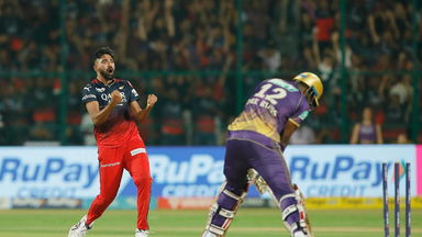 TIMBER: Siraj cleans up Russell with splendid yorker
