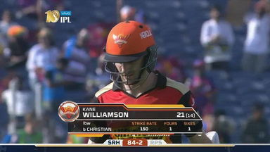 M24: RPS vs SRH  –  Kane Williamson Wicket