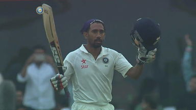 Feisty Saha notches up his third Test ton in Ranchi
