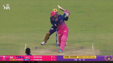 IPL 2026 M28: KKR vs RR - Donovan Ferreira Six