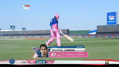 M15: RCB vs RR – Mahipal Lomror Wicket