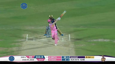 M21: RR vs KKR – Steve Smith Six