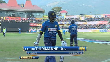 IND vs SL 2017, 1st ODI: Lahiru Thirimanne Wicket