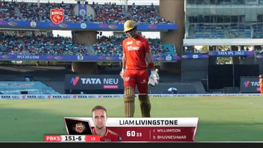 M28: PBKS vs SRH – Liam Livingstone Wicket