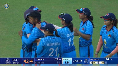 Senior Women's T20 Trophy 2024 Final: Mumbai vs Bengal: Fall of Wickets