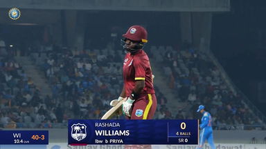 IND-W vs WI-W 2024, 2nd ODI: Rashada Williams Wicket
