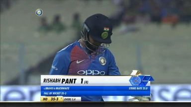 IND vs WI 2018, 1st T20I: Rishabh Pant Wicket