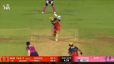 IPL 2025 M42: RCB vs RR - Virat Kohli Six