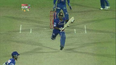 M23: RR vs MI –  Kushal Perera Run out