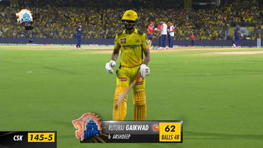 M49: CSK vs PBKS – Ruturaj Gaikwad Wicket