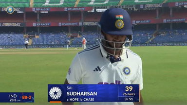 IND vs WI 2025, 2nd Test: Sai Sudharsan Wicket