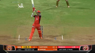 M70: SRH vs PBKS – Washington Sundar Six