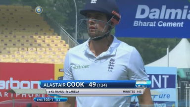 IND vs ENG 2016 - 5th Test day 5 : Alastair Cook Wicket