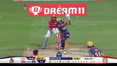 M46: KKR vs KXIP – Shubman Gill Six