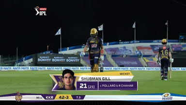 M32: MI vs KKR – Shubman Gill Wicket