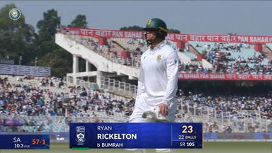 IND vs SA 2025, 1st Test: Ryan Rickelton Wicket