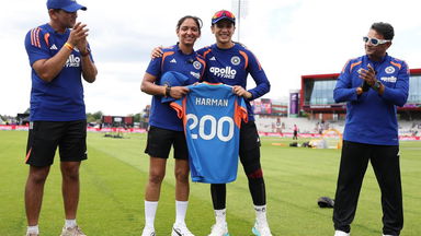 Inside a special huddle for Harmanpreet Kaur's historic 200th T20I
