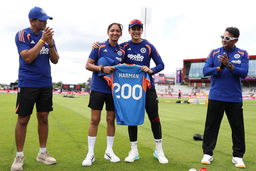Inside a special huddle for Harmanpreet Kaur's historic 200th T20I