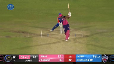 M09: RR vs DC – Ravichandran Ashwin Six